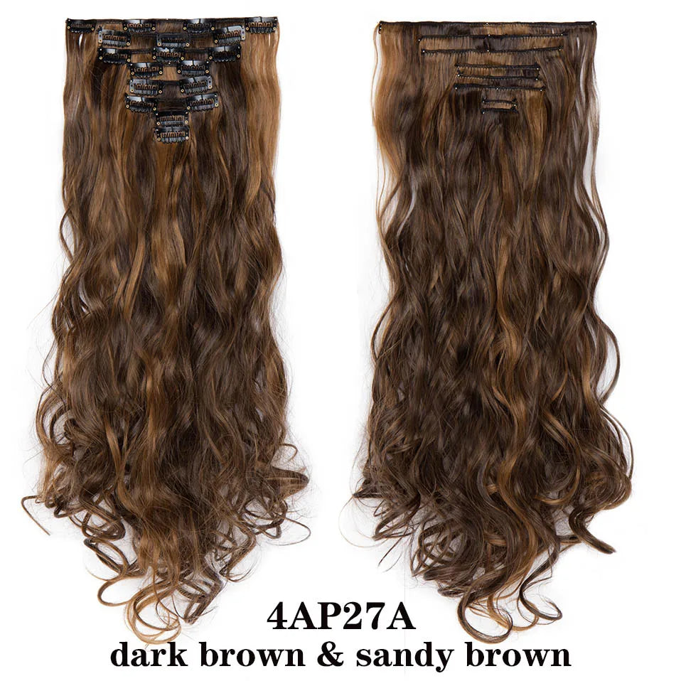 HAIRRO 24Inches 170g 36 Colors Long Straight Synthetic