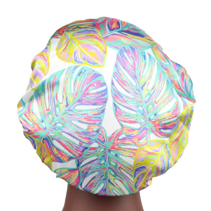 Wide Dome Satin Bonnet For Women Silky Head