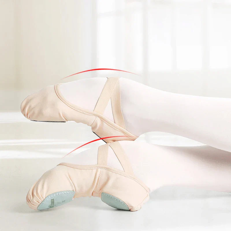 Professional Stretch Ballet Dance Shoes for Women Girls