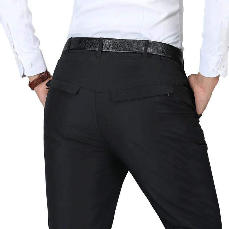 Men's Winter Pants Detachable Liner Down Padded Business