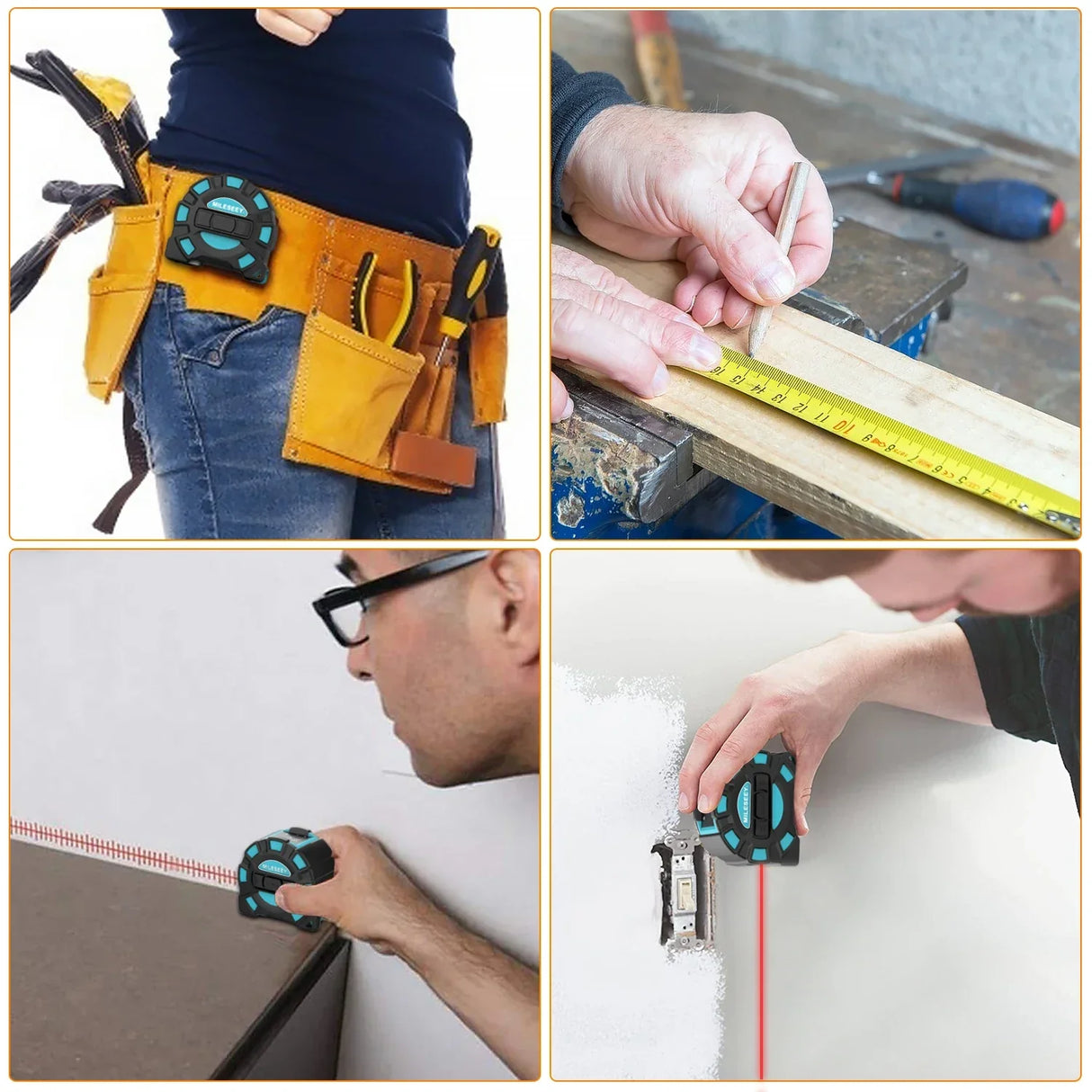 Mileseey DT11 Laser Tape Measure,40M 2-In-1 Digital Laser