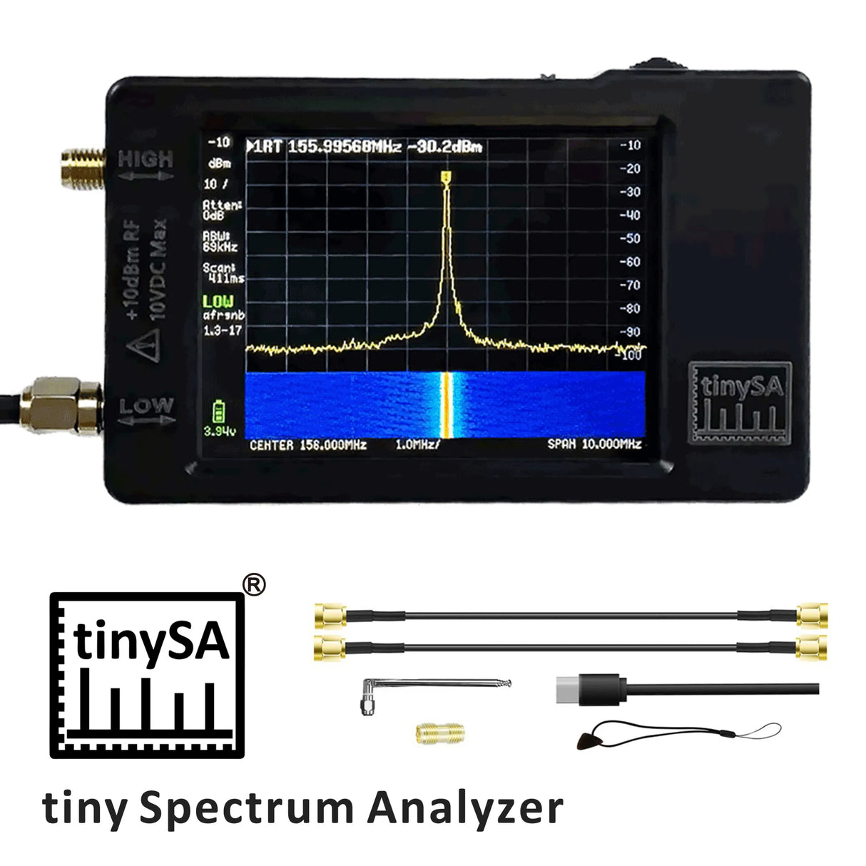 New Version Hand held tiny Spectrum analyzer TinySA
