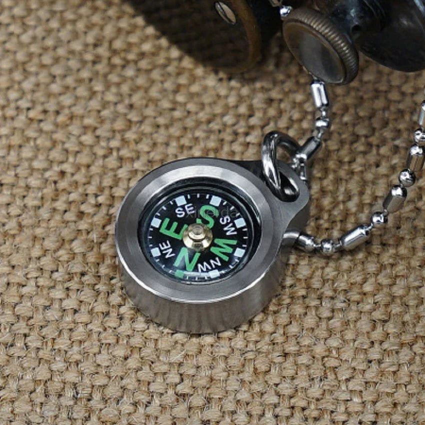 Camping Hiking Portable titanium alloy/Brass Pocket Golden Compass