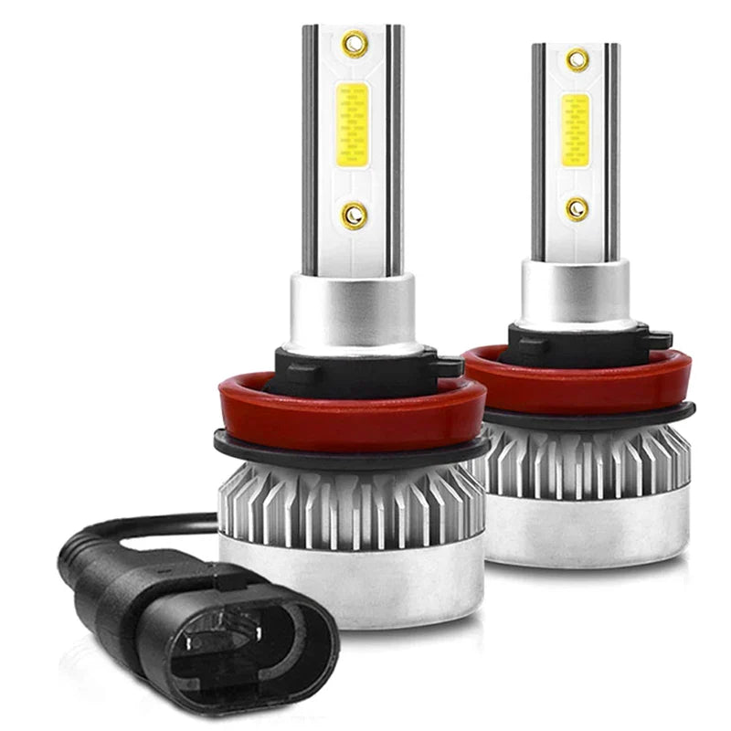 1Pair H1/H7 /H8/H9/H11 COB LED Headlight Bulbs 110W 20000LM High Low Beam White Lights