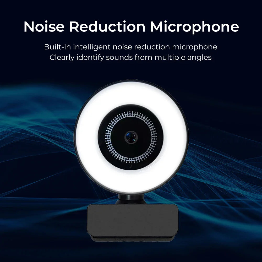 Webcam 1080P mini camera Fill Light Webcam with