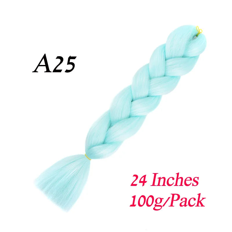 Synthetic Jumbo Braiding Hair Extension 24 " Heat