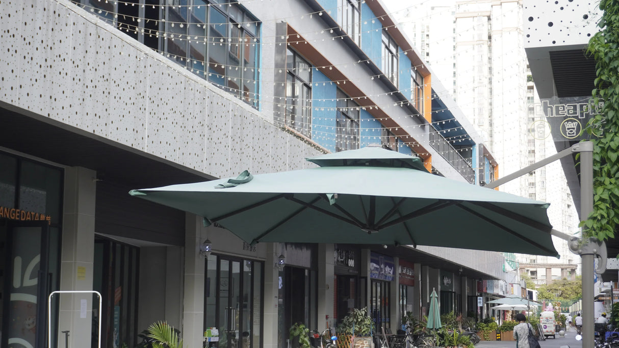 Patio umbrella canopy replacement 3mx3m square garden umbrella