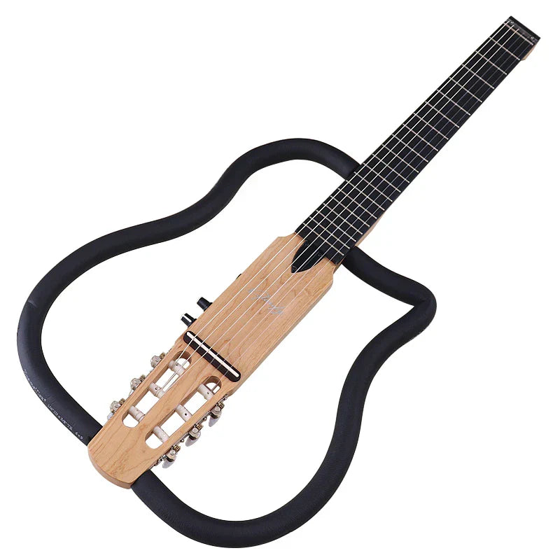 Headless Silence Classical Guitar 6 String 34 Inch