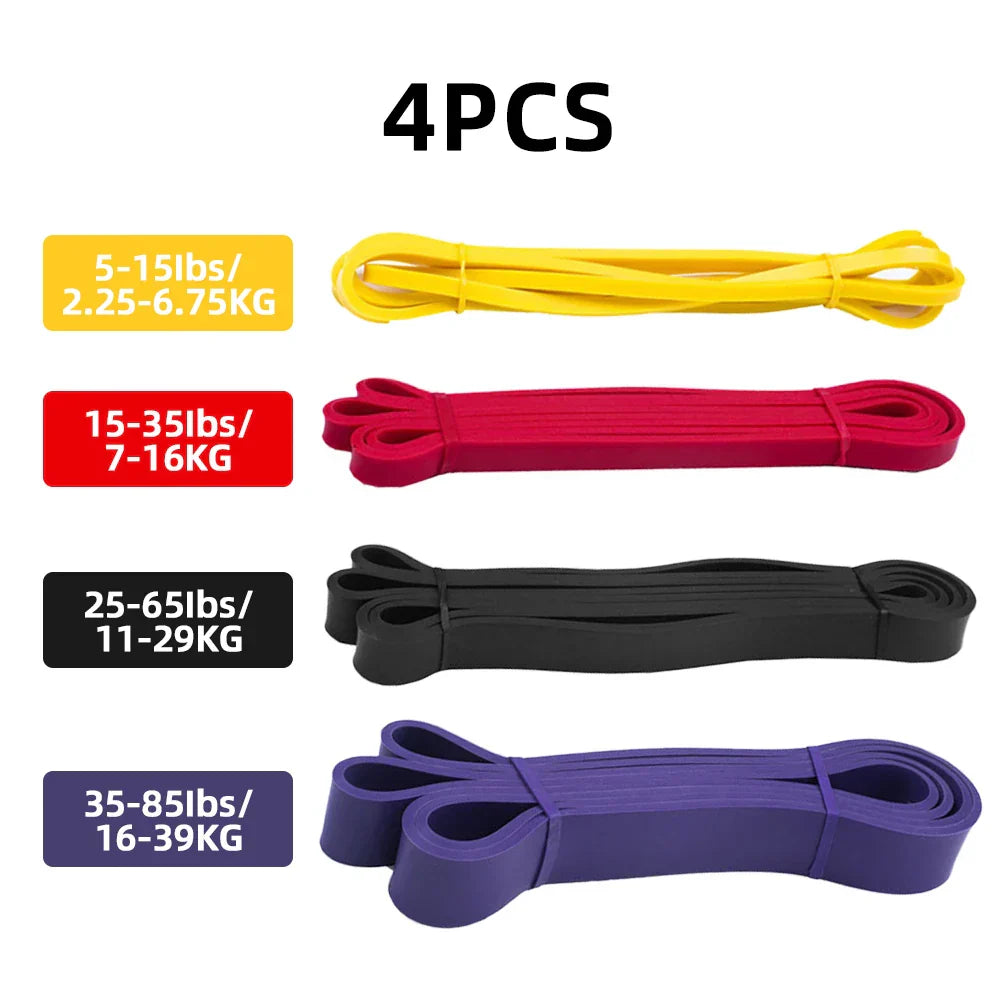 Heavy Duty Latex Resistance Band Set Elastic Exercise