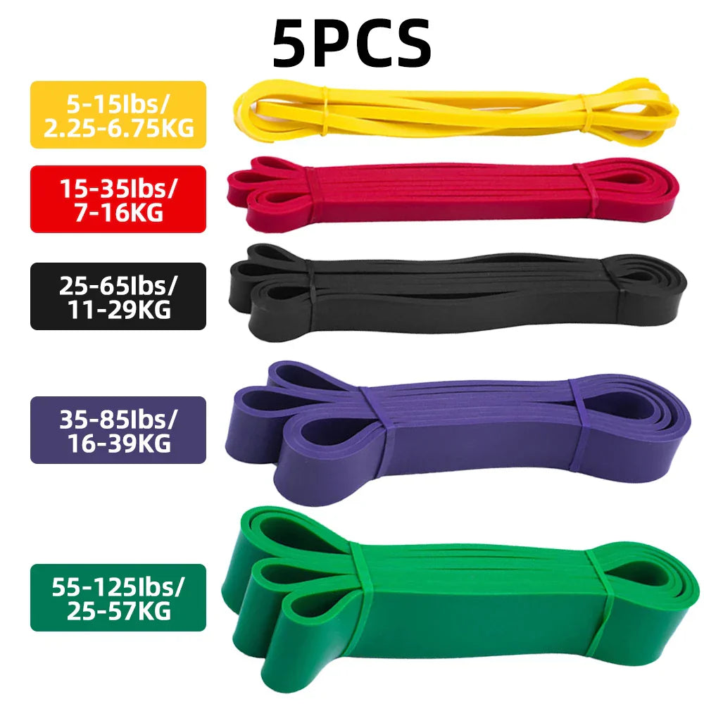 Heavy Duty Latex Resistance Band Set Elastic Exercise