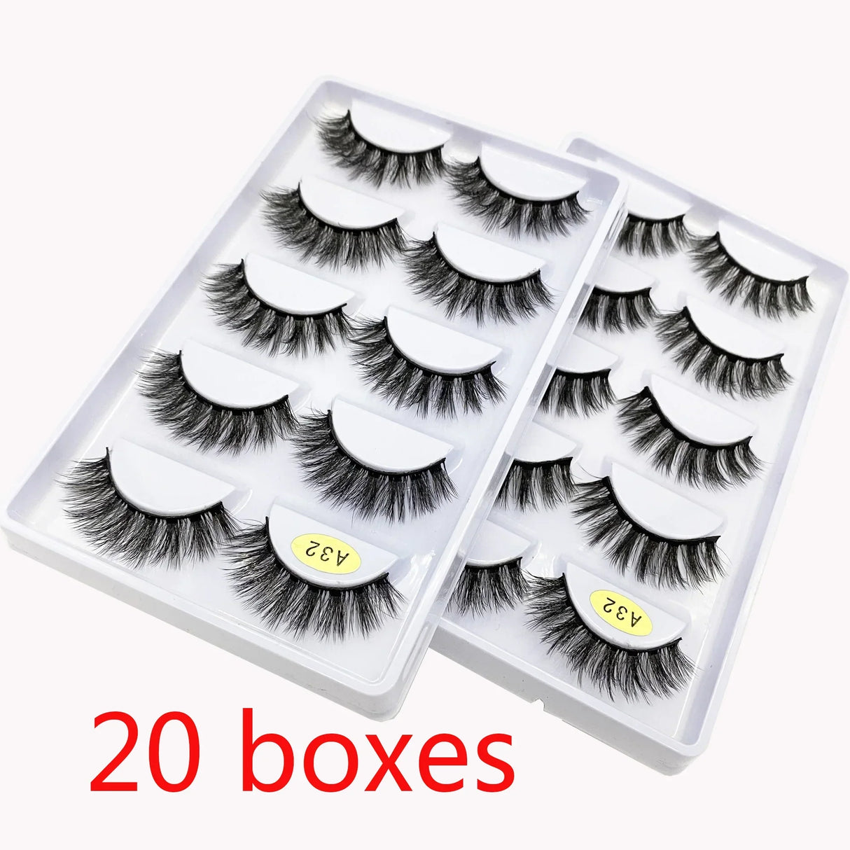 50/100 Pairs False Eyelashes Wholesale Fluffy Long Lashes