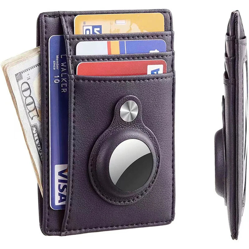 2021 AirTag Wallet – Slim RFID Card Holder with Shockproof Design