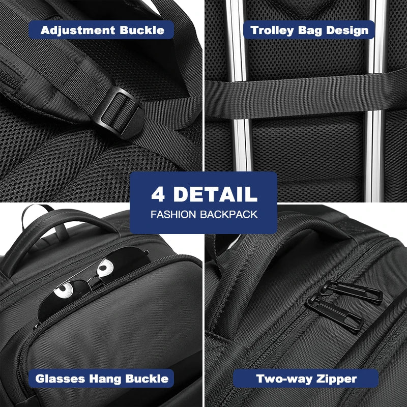 OZUKO Men 17 inch Laptop Backpack Large Capacity