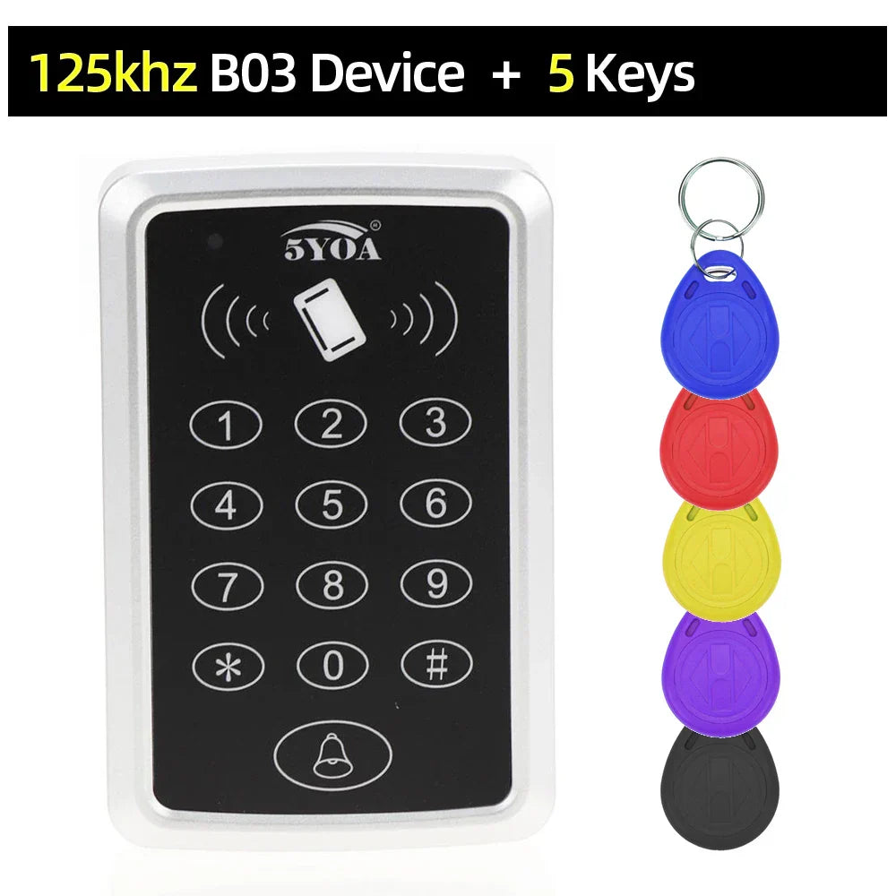 125KHz RFID Access Control Keypad EM Card Reader