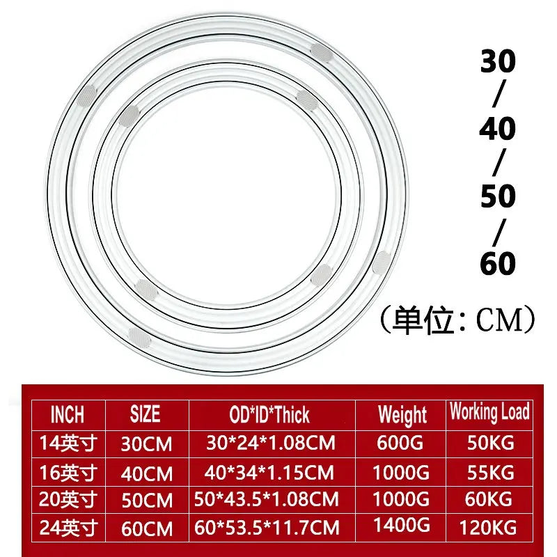 HQ WL01 Cold Rolled Steel Lazy Susan Turntable