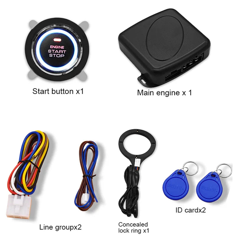 Car lock one key start RFID one key