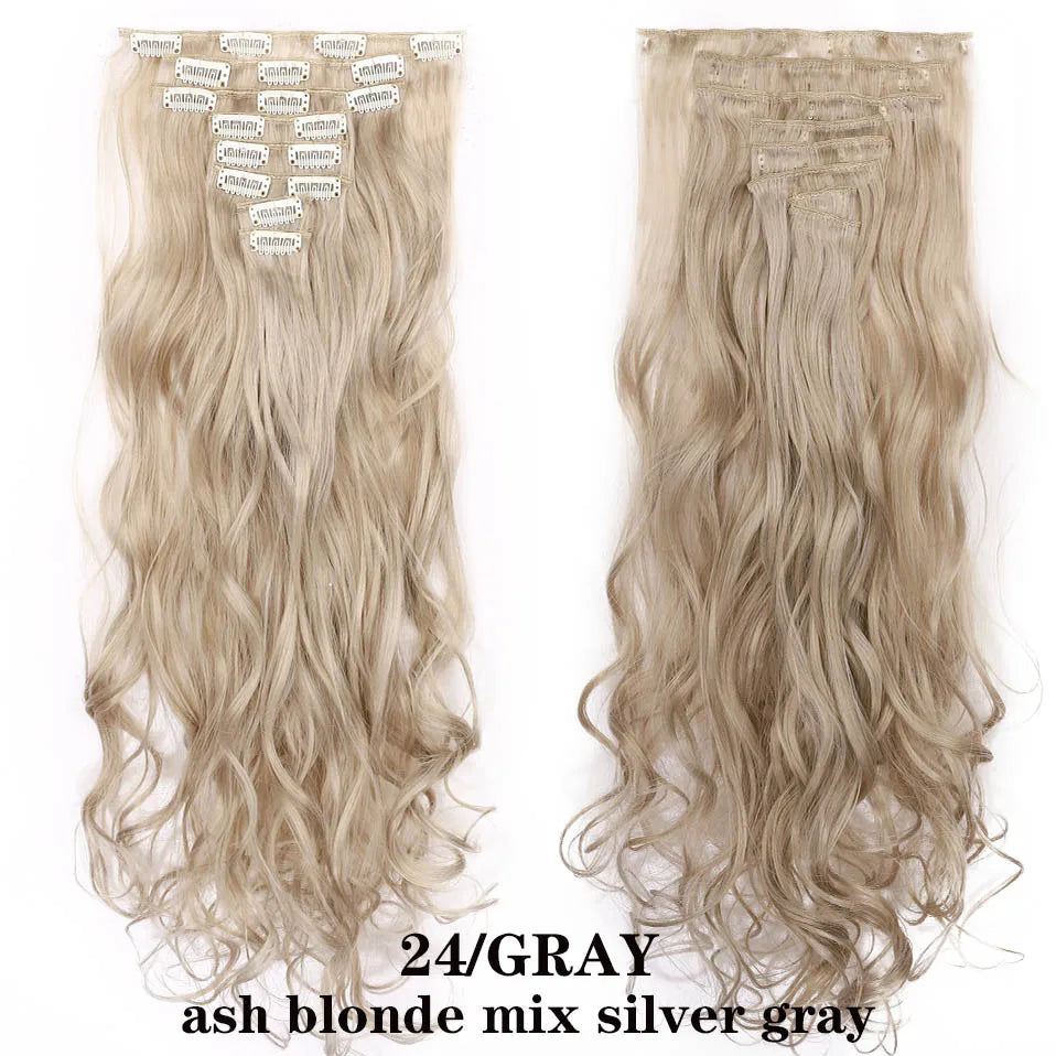 HAIRRO 24Inches 170g 36 Colors Long Straight Synthetic