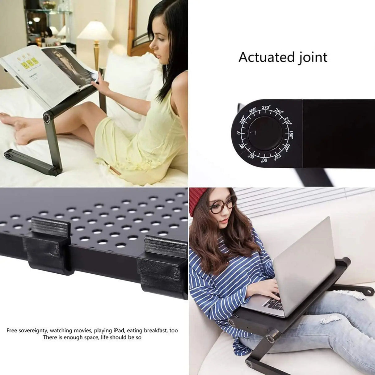 Laptop Stand Portable Notebook Computer Table Foldable PC
