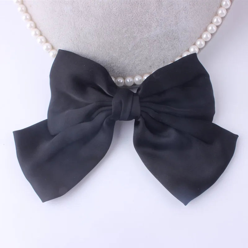 Fashion Ribbon Hairgrips Big Large Bow Hairpin For