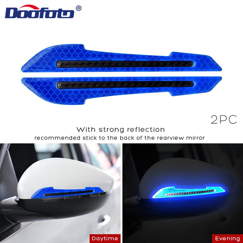 2PCS Car Bumper Reflective Strips Safety Warning mark