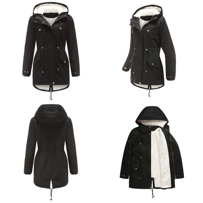 Quanss Plus Size Winter Jacket Women 2021 Fashion