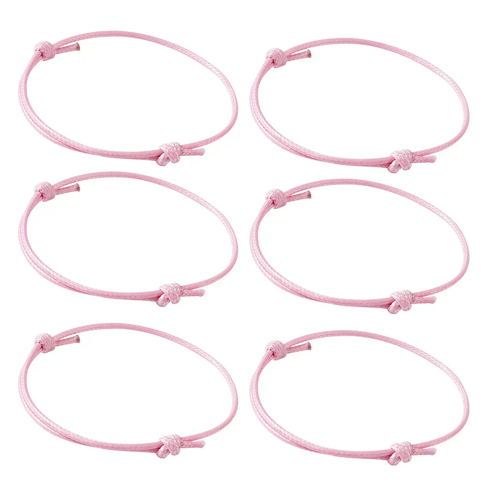 50pcs/lot Unisex Woven Korean Waxed Polyester Cord Bracelet