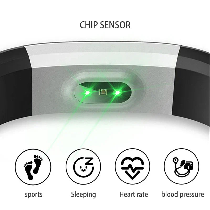 115 Plus Waterproof Smart Watch Wristband Fitness Tracker