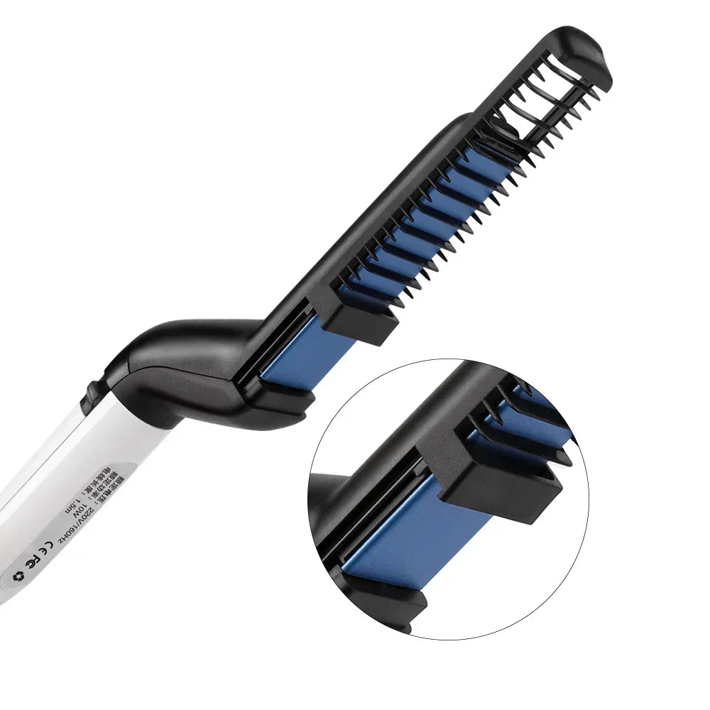 Electric Hair Comb Brush Beard Straightener Multifunctional Quick