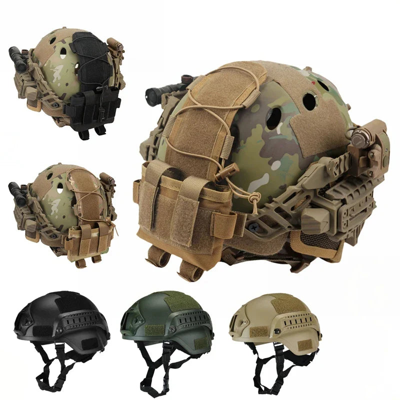 Helmet MICH2000 Airsoft MH Tactical Military Helmet Battery