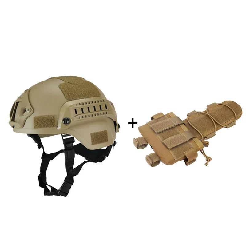 Helmet MICH2000 Airsoft MH Tactical Military Helmet Battery