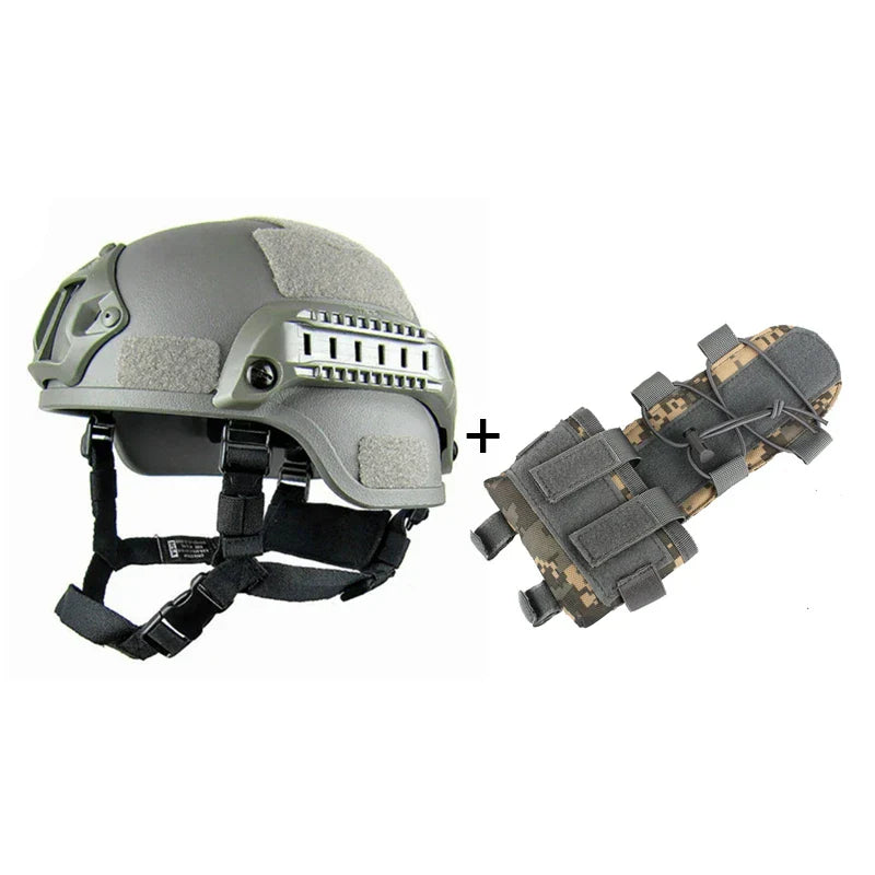 Helmet MICH2000 Airsoft MH Tactical Military Helmet Battery