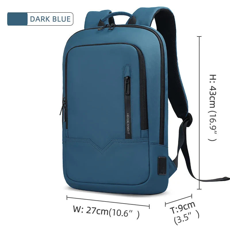 Heroic Knight Backpack Men Business Slim Work Waterproof