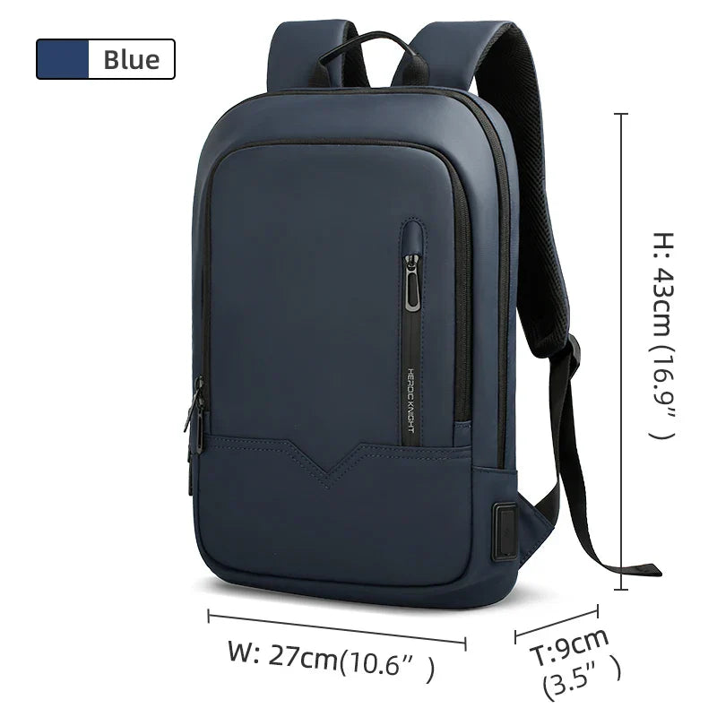 Heroic Knight Backpack Men Business Slim Work Waterproof