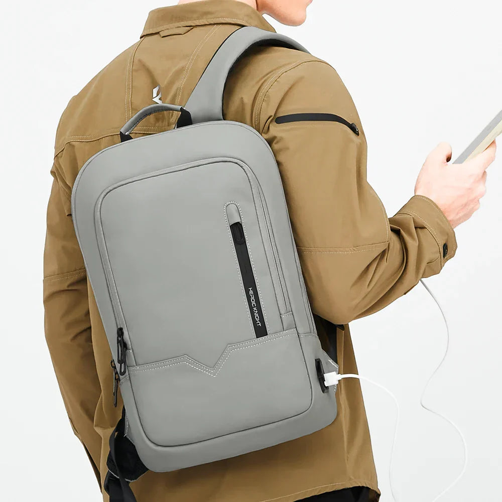 Heroic Knight Backpack Men Business Slim Work Waterproof