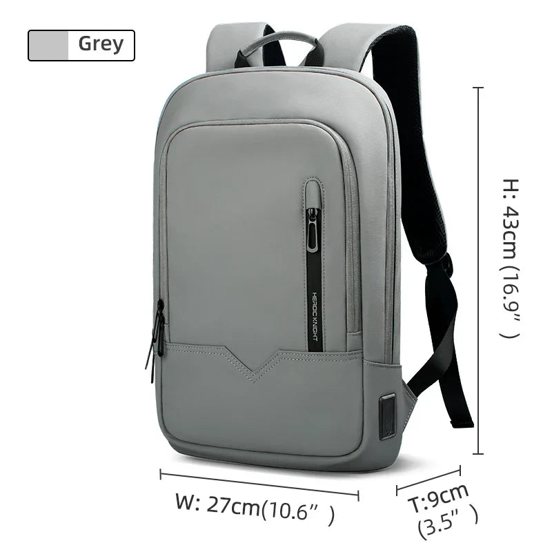 Heroic Knight Backpack Men Business Slim Work Waterproof
