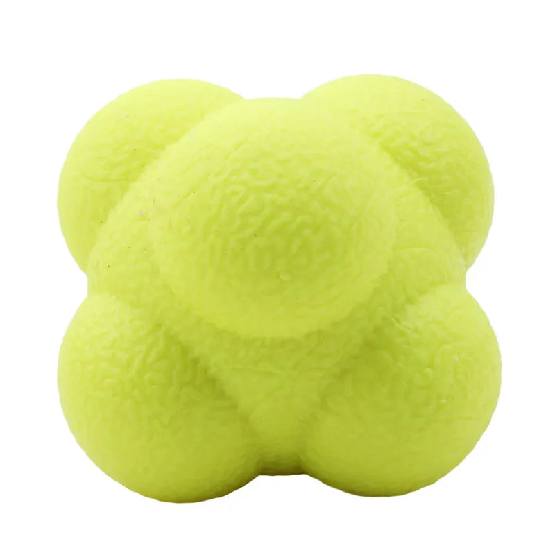 Hexagon Reaction Ball Silicone Agility Coordination Reflex Exercise
