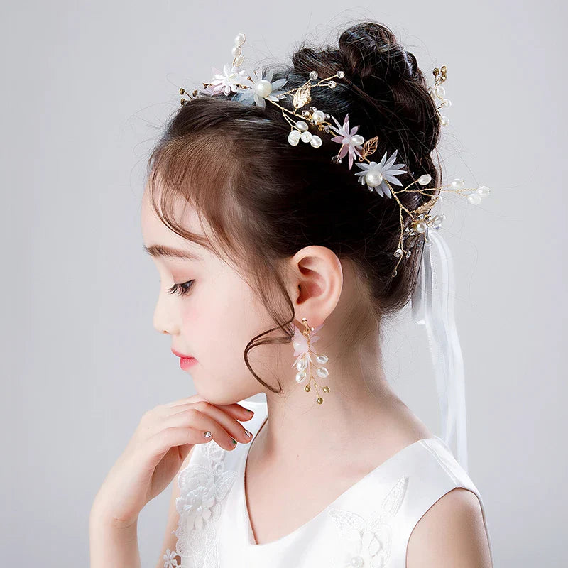 New Silver Color Gold Handmade Headbands Pearls Crystal