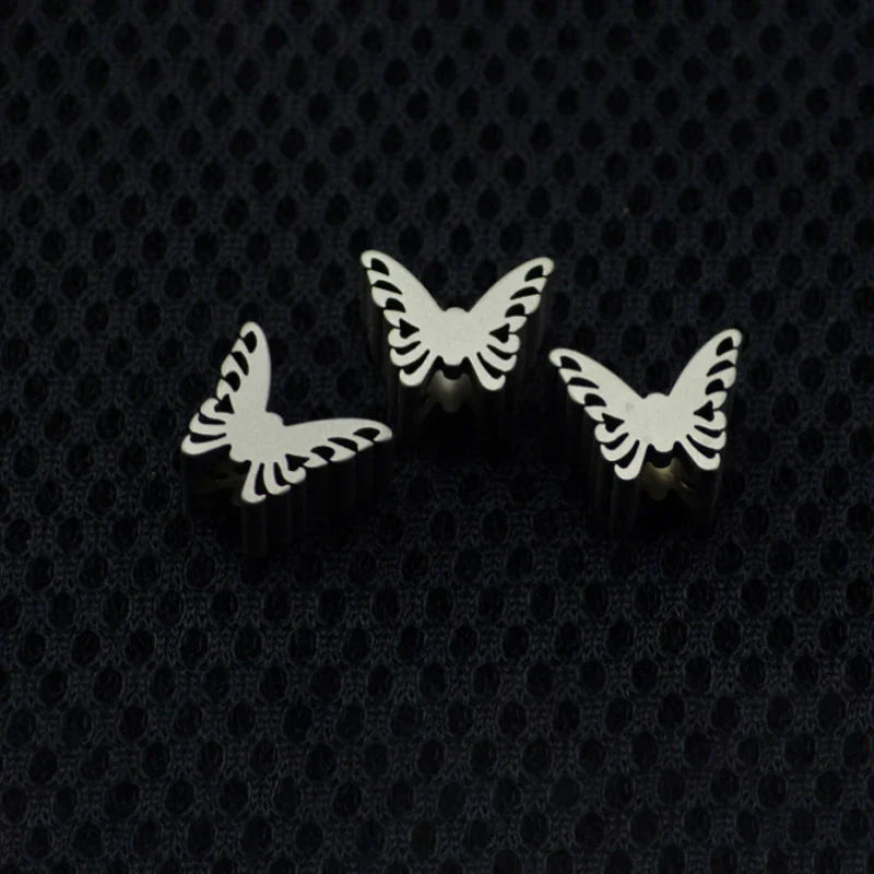 Butterfly Titanium Alloy Brass Knife Umbrella Rope Pendants