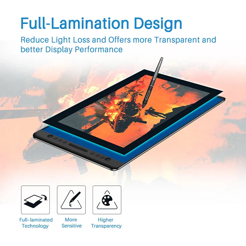 HUION Kamvas Pro 16 15.6 Inch Graphics Tablet