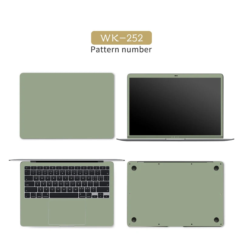 DIY Laptop Sticker Cover Skins Solid Color Vinyl