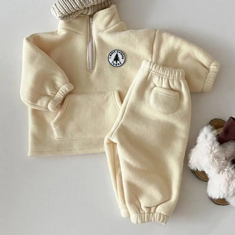 Baby Boys Clothing Sets Children Thicken Sweatshirt Kids