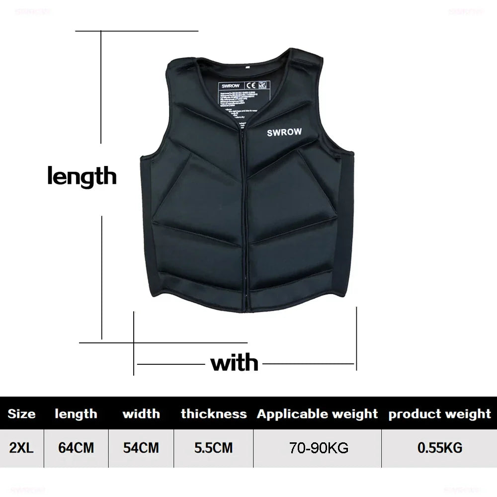 SWROW Life Jacket Fishing Vest Water Sports Kayaking