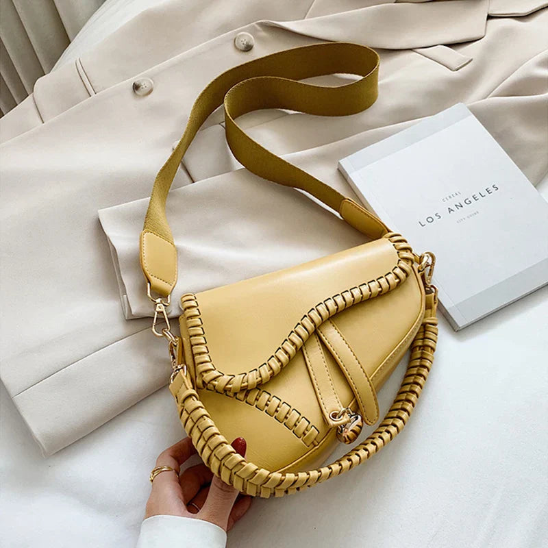 Fashion Saddle Women Bag One Shoulder Handle Trend