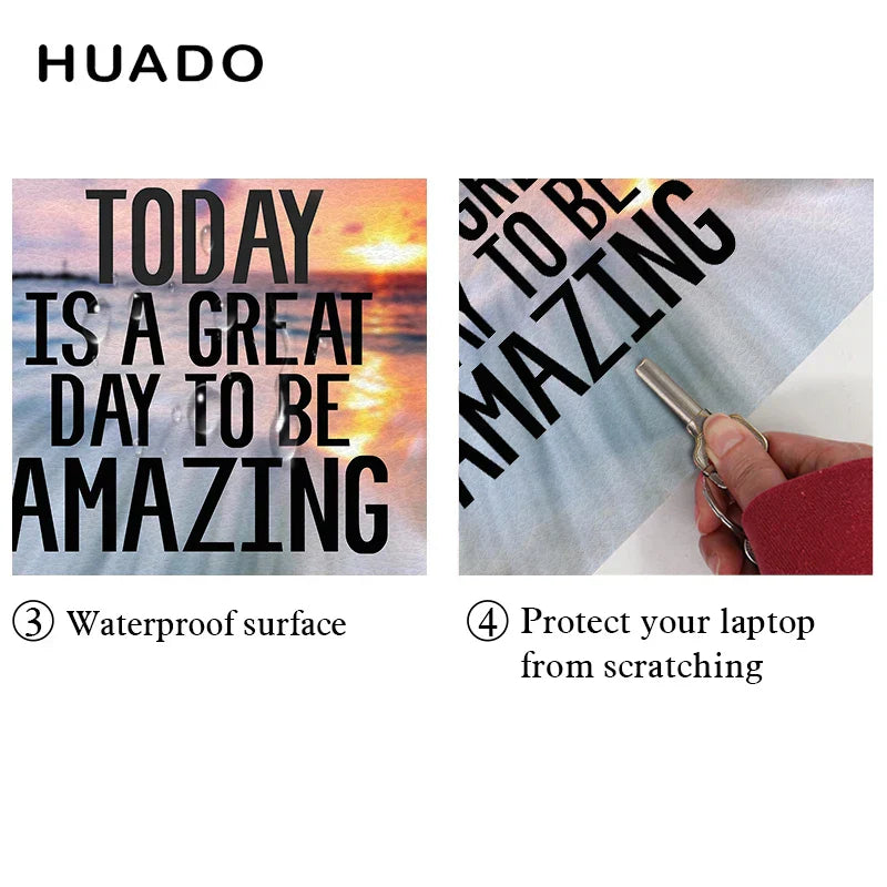 Motivational Words Laptop Skin Sticker 13.3" 15" 15.6"