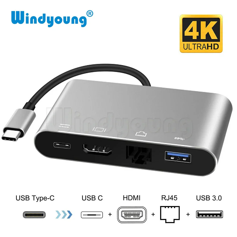4 in 1 USB Type-C to HDMI 4K+