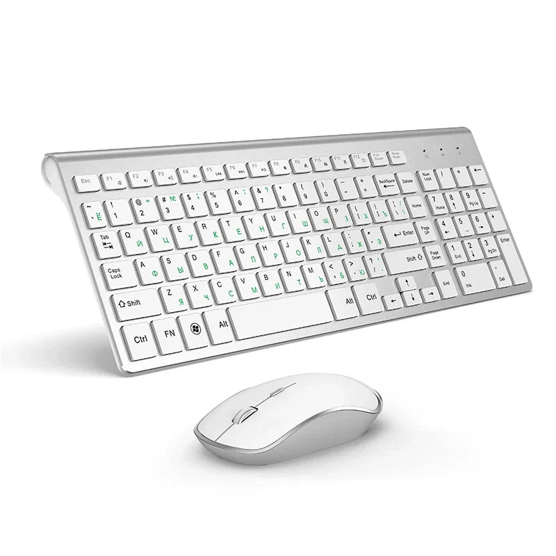 Russian version 2.4g wireless keyboard and mouse, ergonomics,
