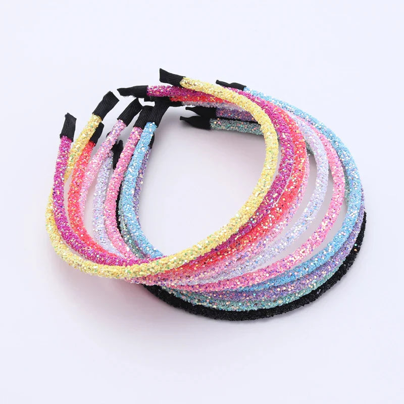 3 Piece New Girls Glitter Hair Accessories Kids