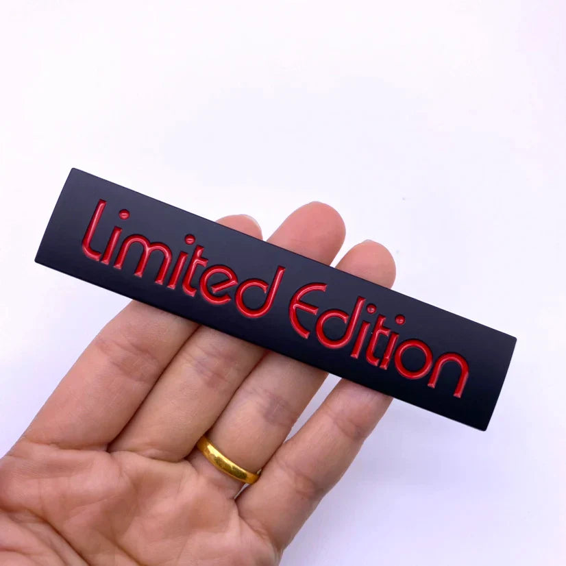 Metal Limited Edition Emblem Trunk Fender Tail Car