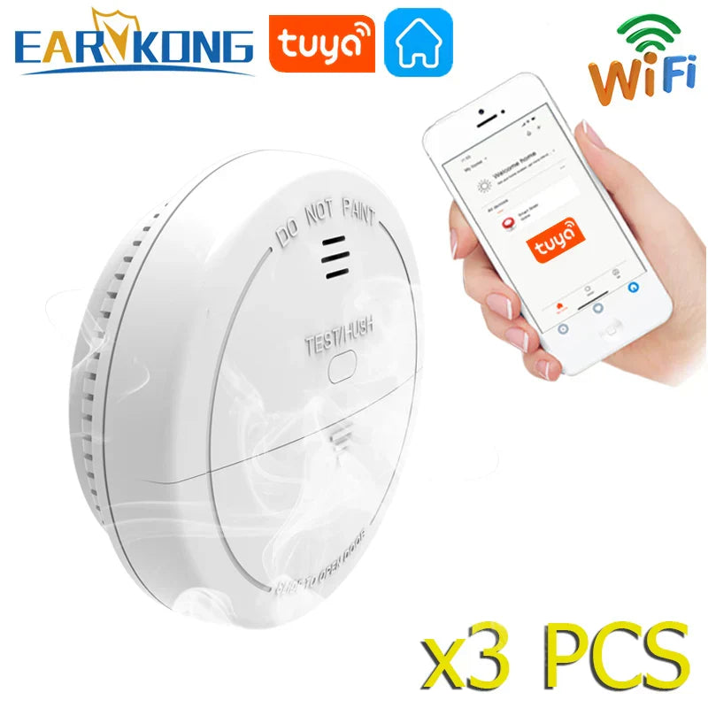 Tuya WiFi Smoke Sensor Fire Protection Top Smoke