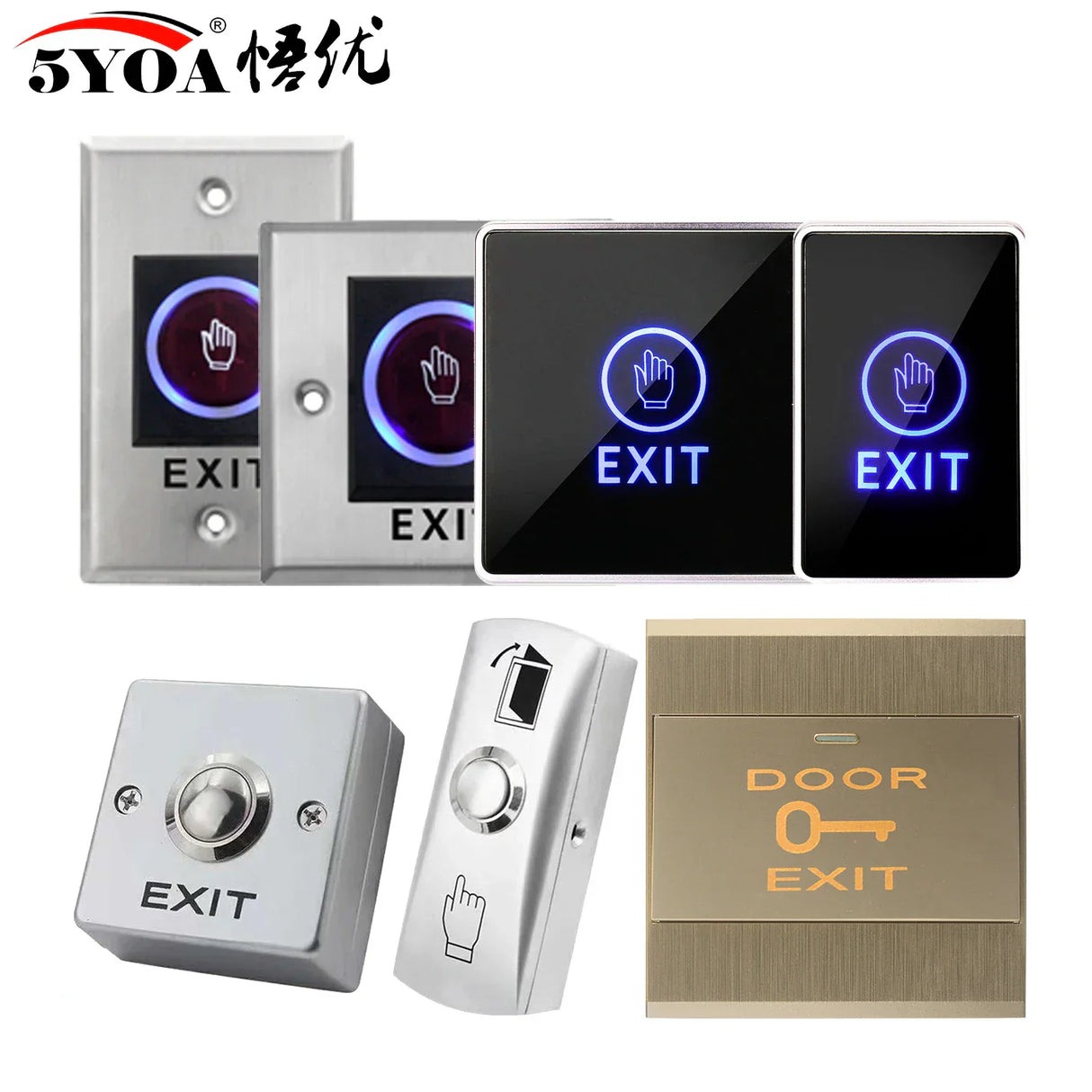 Access Button Door Exit Push Switch No Touch